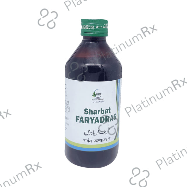 Cure Herbal Remedies Sharbat Faryadras 500 ml