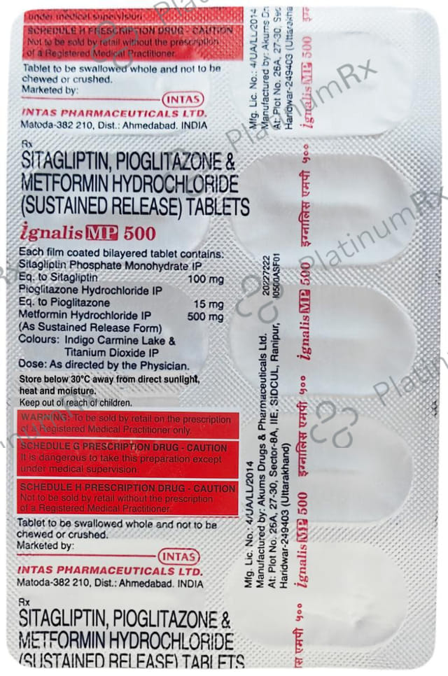 Ignalis MP 500/15/100mg Tablet SR 10s