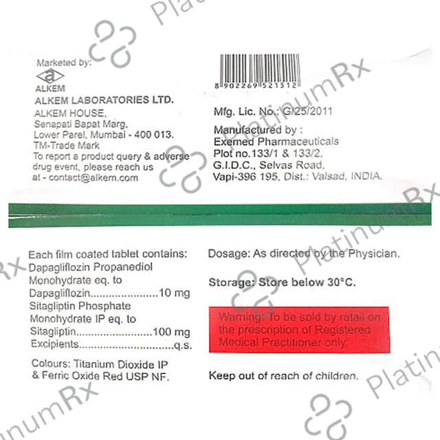 Dapanorm Duo 10/100mg Tablet 10s