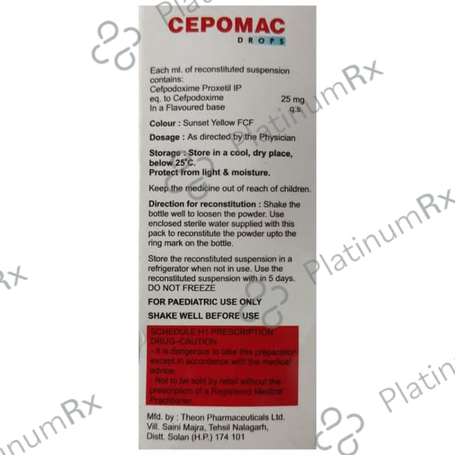 Cepomac Oral Drop Orange