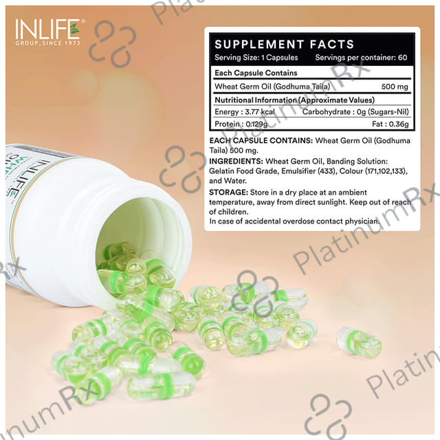 Inlife Wheat Germ Oil 500mg Capsule