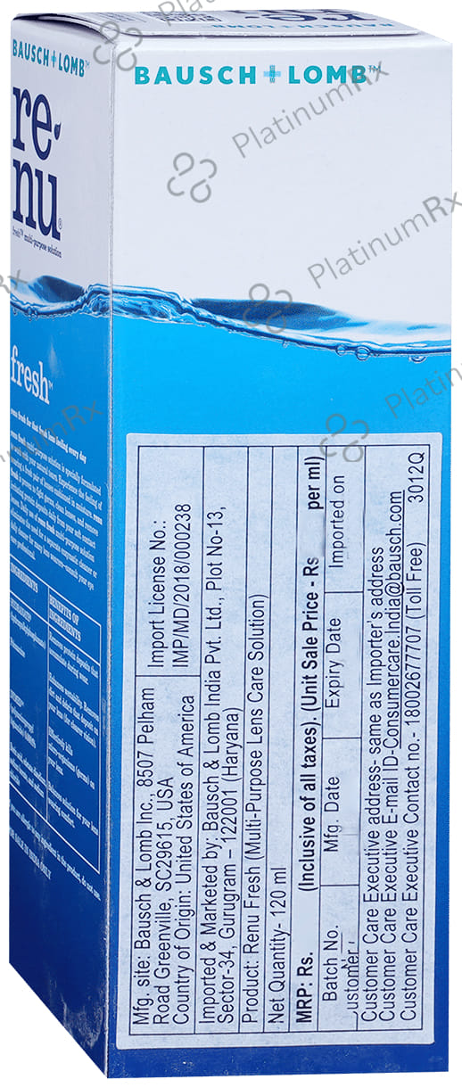 Renu Fresh Lens Cleansing Solution 120ml