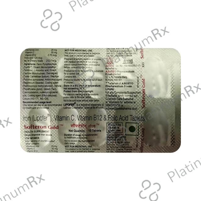 Softeron Gold Tablet 10s