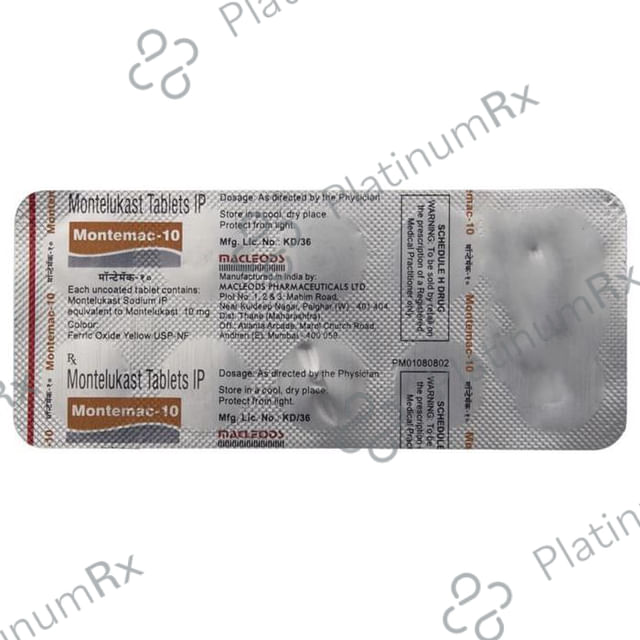 Montemac 10mg Tablet 10s