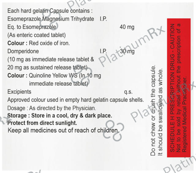 Esovil Duo 30/40mg Capsule SR 10s