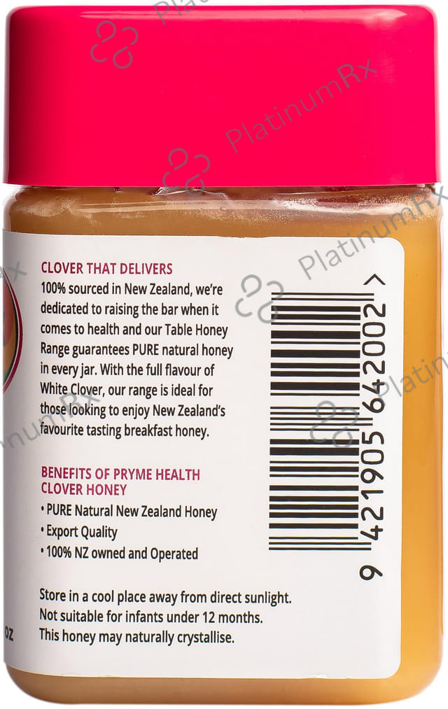 Pryme Health Clover Breakfast 100% Pure New Zealand Honey