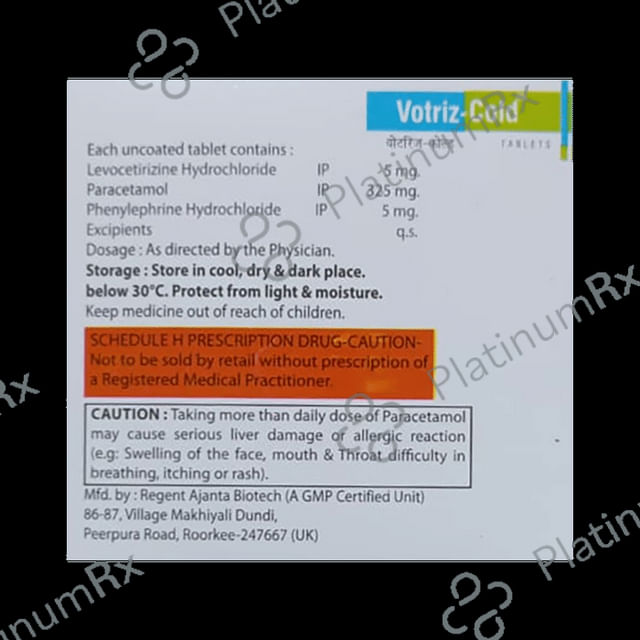 Votriz-Cold Tablet