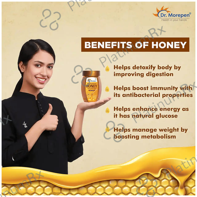 Dr. Morepen Pure & Natural Honey No Added Sugar 250gm