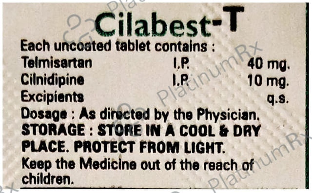 Cilabest T 10/40mg Tablet 10s