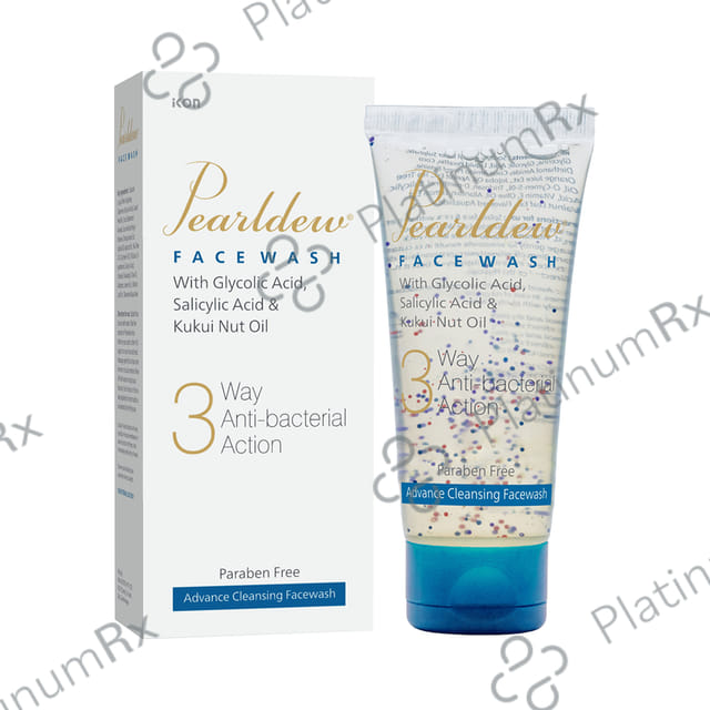 Pearldew 3 Way Antibacterial Action Face Wash (100ml Each) 1 Tube