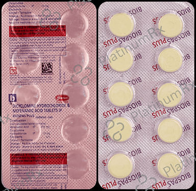 Biospas Plus 10mg/250mg Tablet