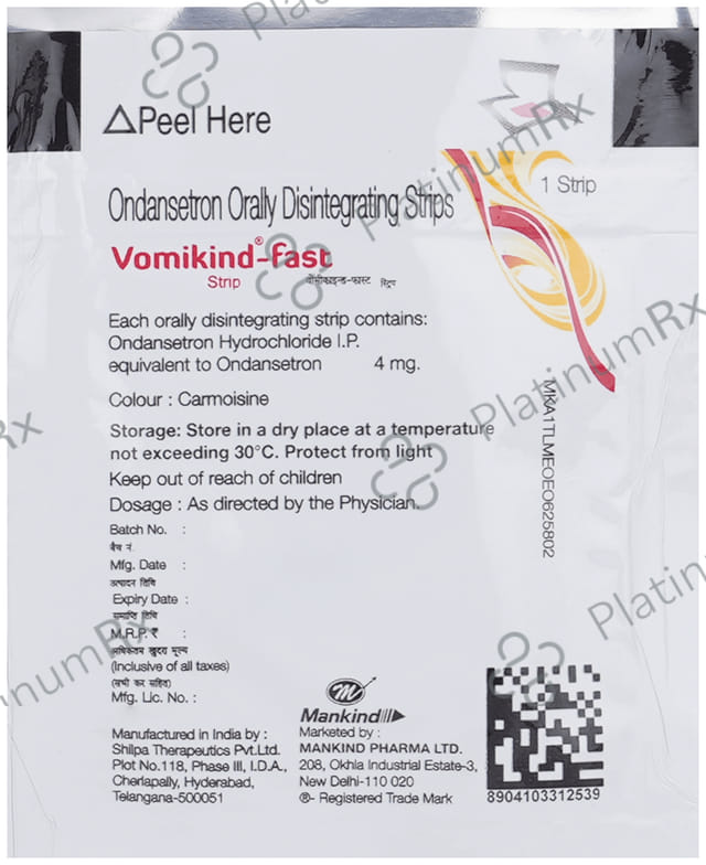 Vomikind Fast 4mg Disintegrating Strip 1s