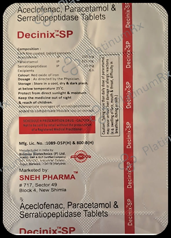 Decinix-SP Tablet