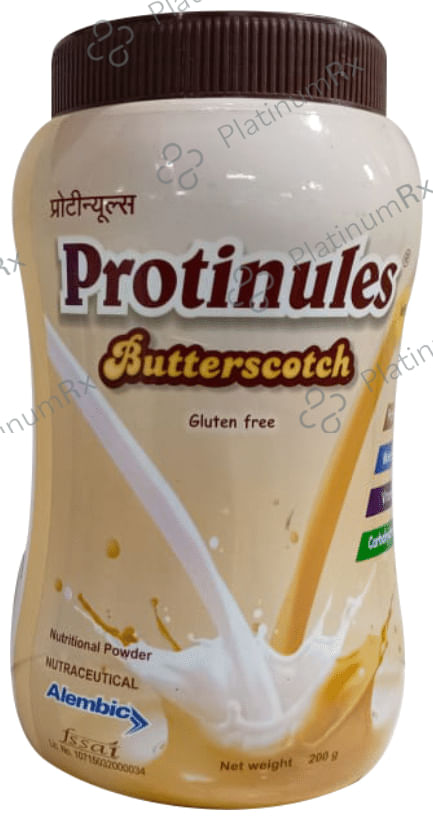 Protinules Flavour Butterscotch Powder 200gm