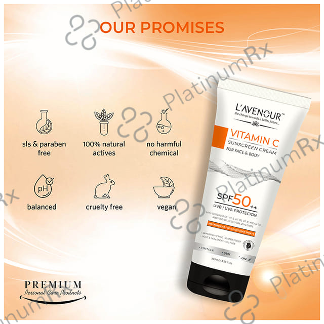 L avenour Vitamin C Sunscreen SPF 50 PA++ Cream 100ml