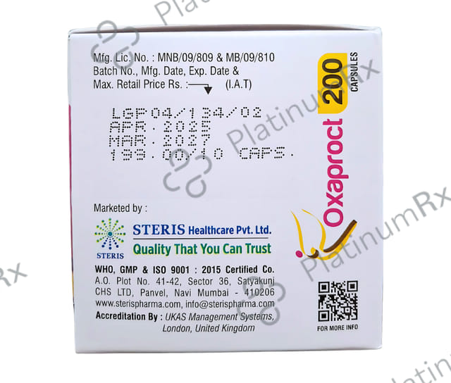 Oxaproct 200mg Capsule 10s