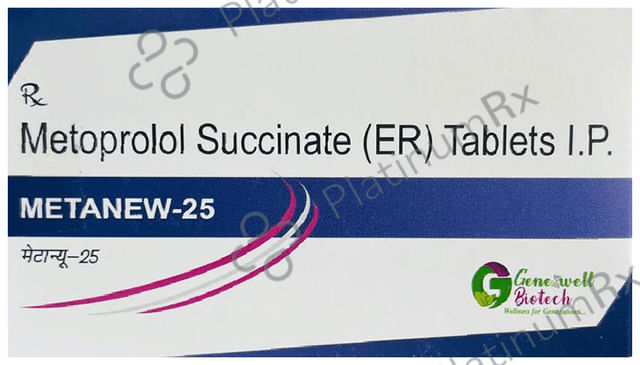 Metanew 25mg Tablet ER 10s