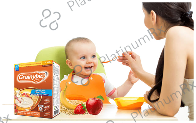 GrainyLac Multi Grain Multi Fruit with Milk for 18+ Months Powder Multi Flavours
