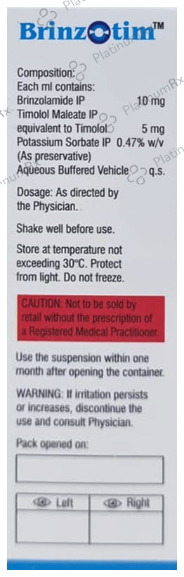 Brinzotim Eye Drop BKC Free