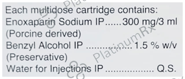 Evaparin 300mg Injection 3ml
