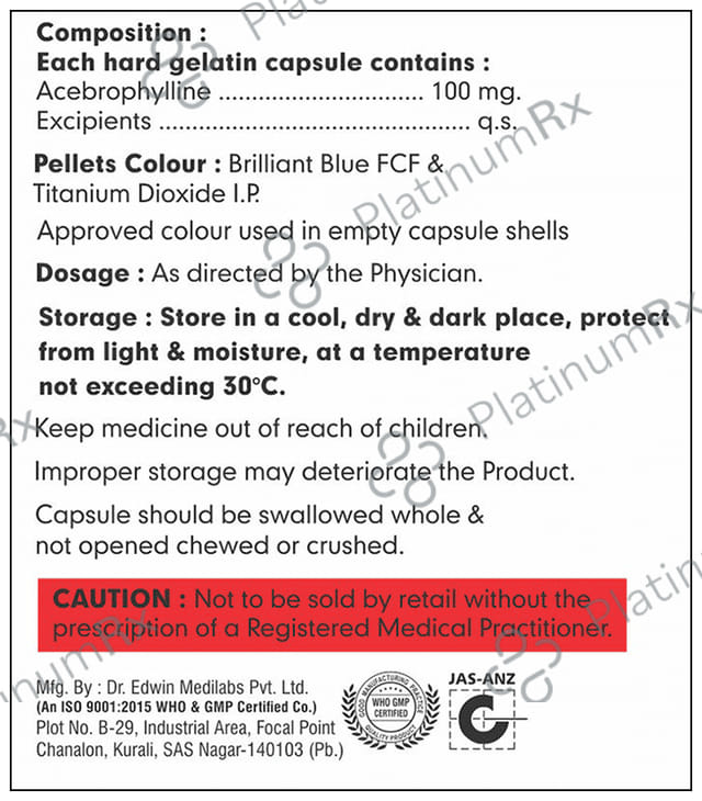 Acebromeric 100mg Capsule 10s