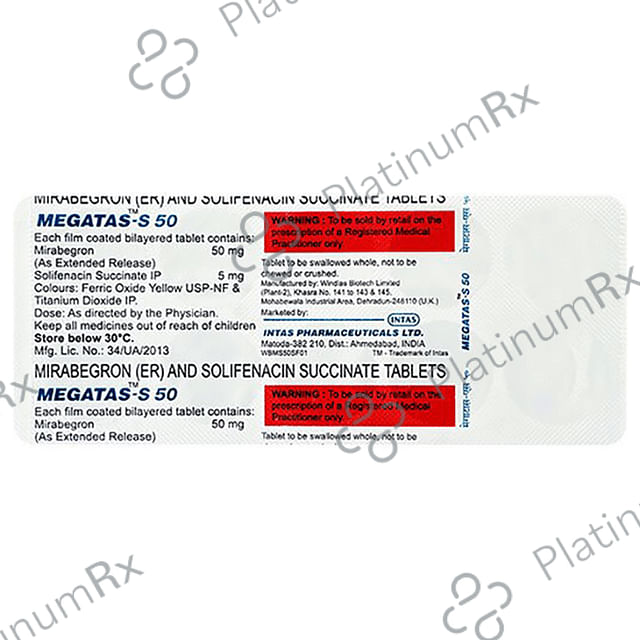 Megatas S 50mg Tablet ER 10s
