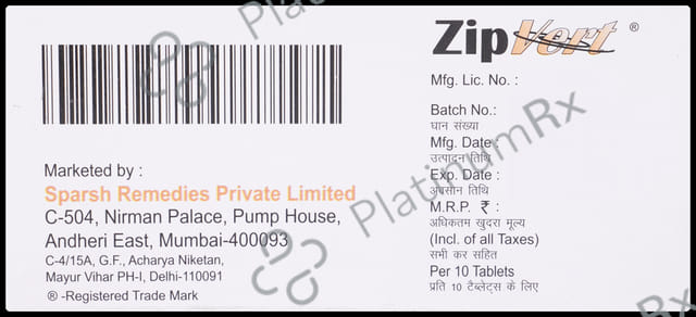 Zipvert Tablet MD