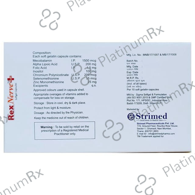 Rexnerve Plus Softgel Capsule