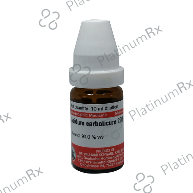 Dr Willmar Schwabe Germany Acidum Carbolicum Dilution 200