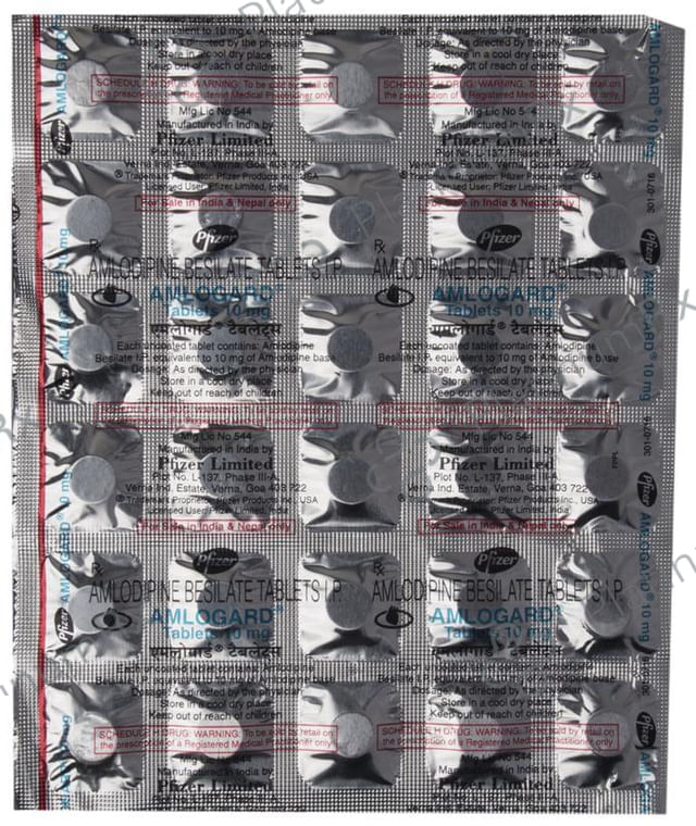 Amlogard 10mg Tablet 30s