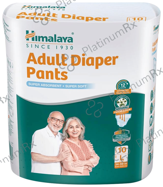 Himalaya Adult Diaper Pant with Natural Odour Lock and Antibacterial Absorbent Core Large