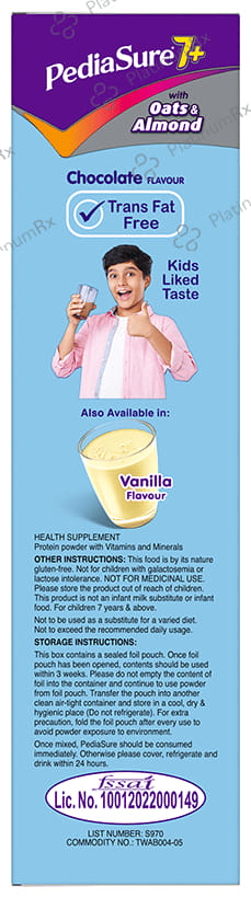 PediaSure Powder for Growing Children Chocolate with Oats & Almond 400 gm