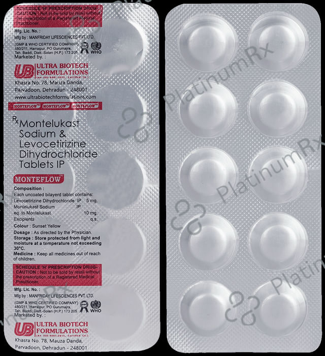 Monteflow 5/10mg Tablet 10s
