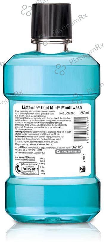 Listerine Cool Mint Mouth Wash 250ml