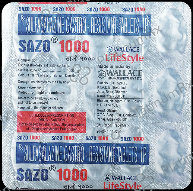 Sazo 1000mg Tablet 15s