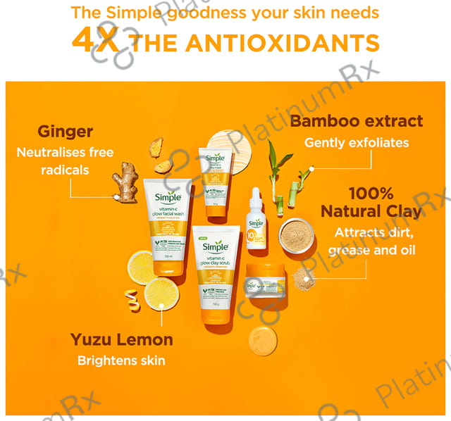 Simple Vitamin C Glow Clay Scrub