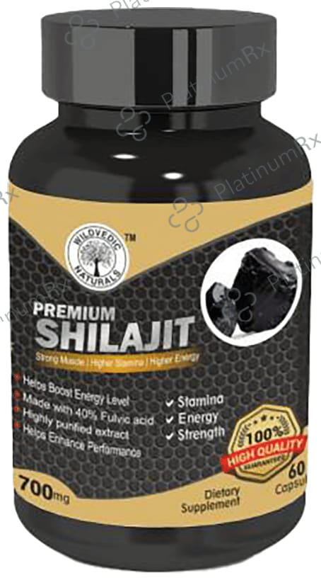Wildvedic Naturals Premium Shilajit 700mg Capsule