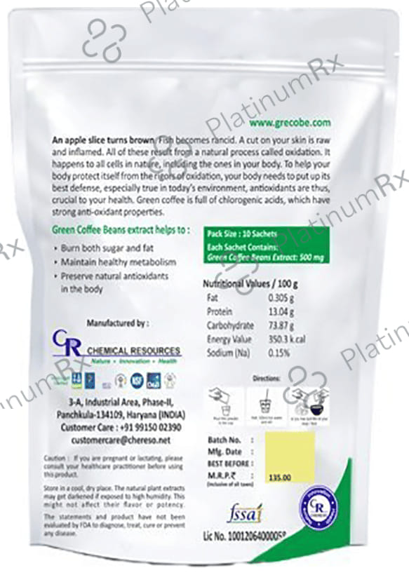Grecobe The Green Coffee Sachet