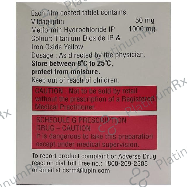 Vilnip M 1000/50mg Tablet 15s