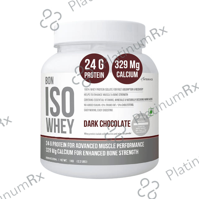 Bon ISO Whey 100% Protein Isolate Powder Dark Chocolate
