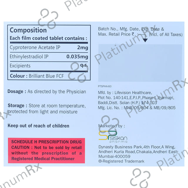 Sismyo M 35 2/0.035mg Tablet 21s