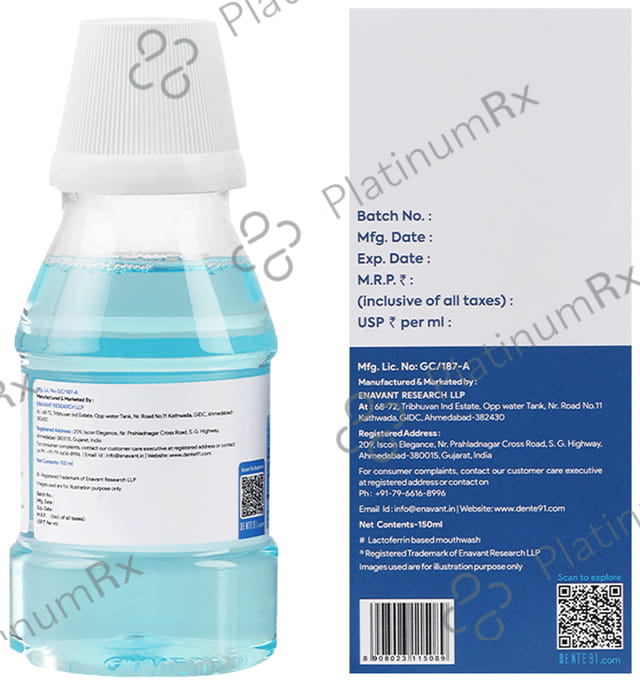 Dente 91 Cool Mint Mouth Wash 150ml