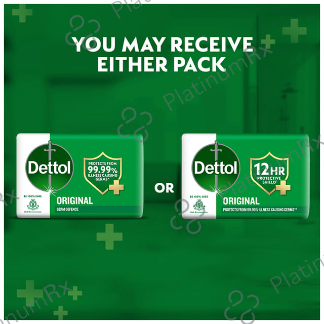 Dettol Original Germ Defence Bathing Soap Bar (150gm Each) 5 units