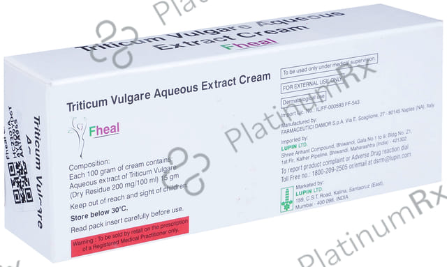 Fheal Cream with Triticum Vulgare Extract & Phenoxyethanol