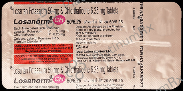 Losanorm CH 50/6.25 Tablet