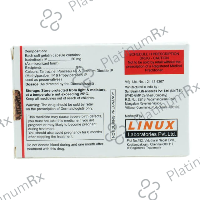 Ibitret 20mg Soft Gelatin Capsule 10s