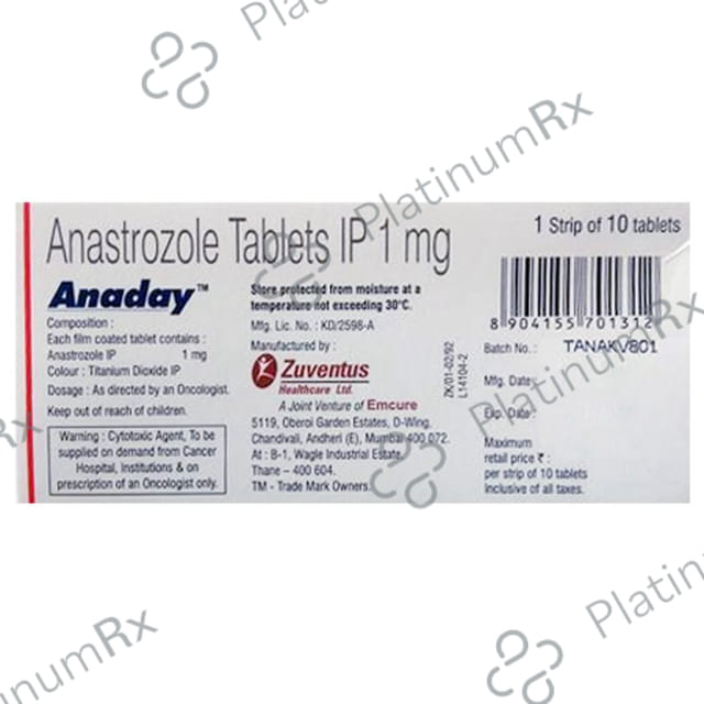 Anaday 1mg Tablet 10s
