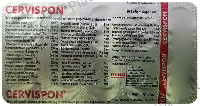 Cervispon Capsule 10s