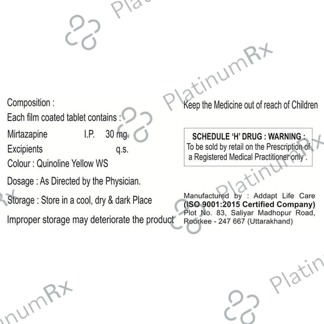 Mirzap 30 Tablet
