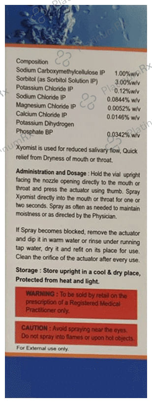 Xyomist Mouth Spray